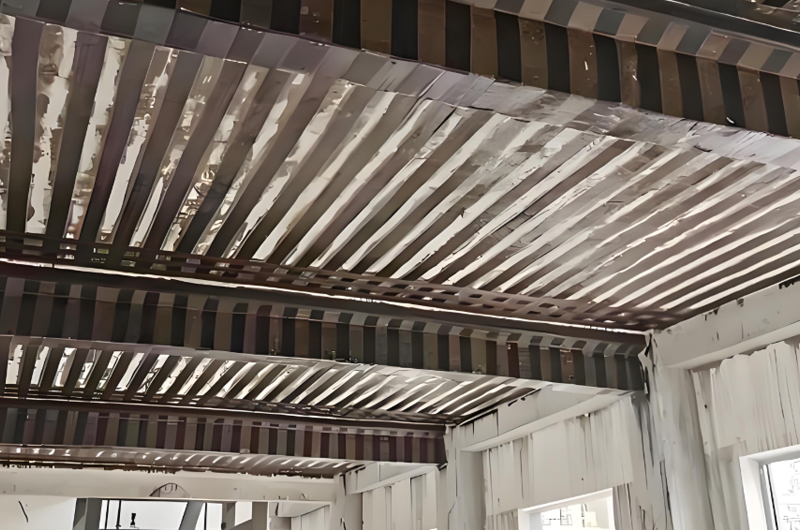 梁與樓板加固(水平承重體系：抗彎、抗剪核心)